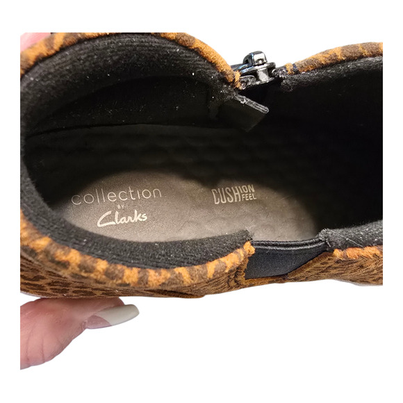 Clarks Pawley Adwin Sneaker Womens Size 6.5M Leopard Print Rockabilly Casual - Picture 8 of 10